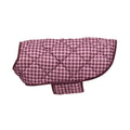 Bark Gingham Printed Padded Dog Coat - Mauve Gingham