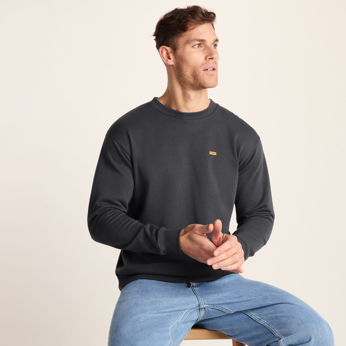 Barnaby Mens Relaxed Fit Supersoft Sweat - Deep Slate - Image 5