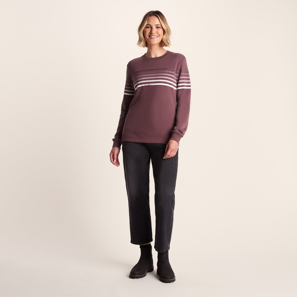 Bayman Womens Supersoft Sweat - Dark Mauve - Image 2