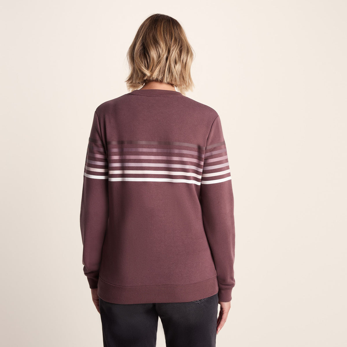 Bayman Womens Supersoft Sweat - Dark Mauve - Image 3