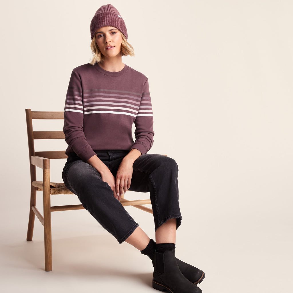 Bayman Womens Supersoft Sweat - Dark Mauve - Image 4