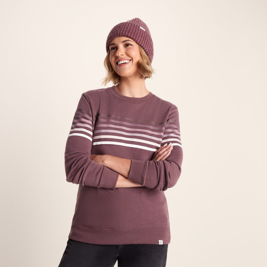Bayman Womens Supersoft Sweat - Dark Mauve - Image 6