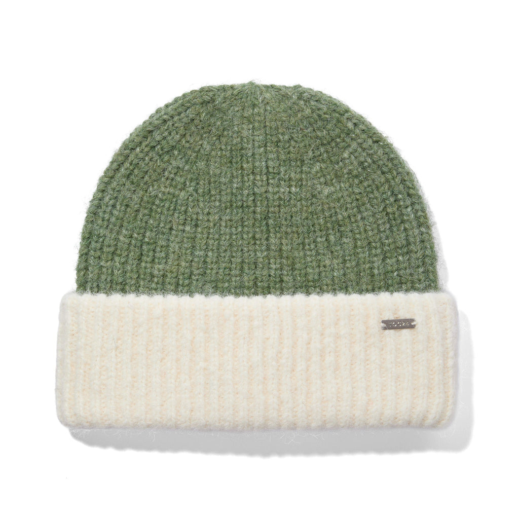 Becky Brushed Chunky Knit Beanie - Dark Matcha - Image 4