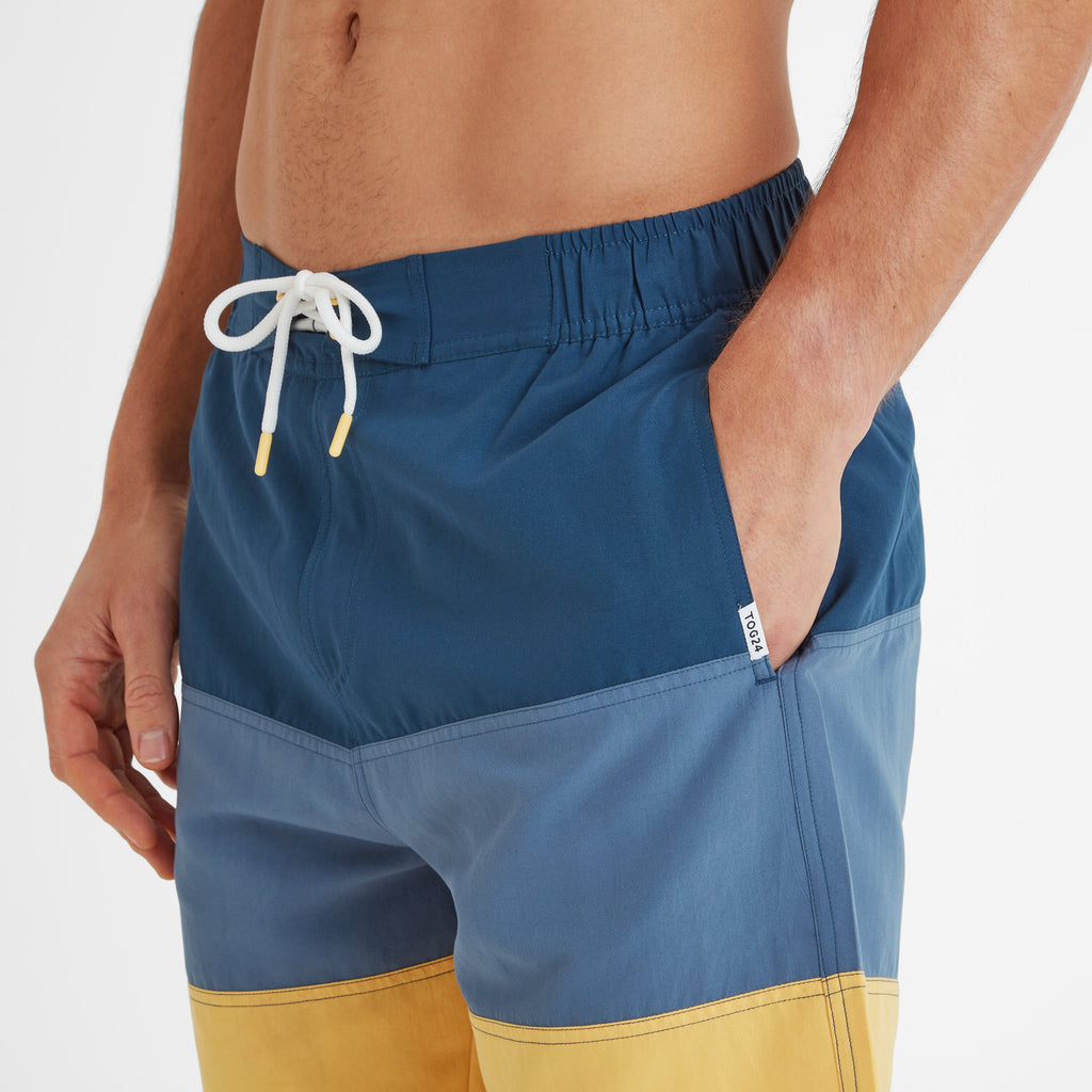Bendon Mens Swimshorts - Inky Blue/Blue Dolphin/Sunflower - Image 6
