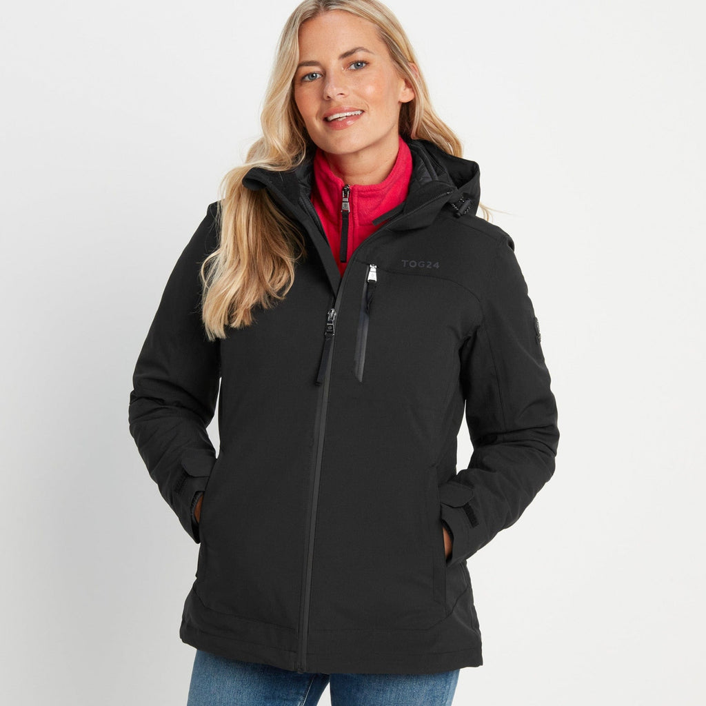 Beverley Womens 3-in-1 Waterproof Jacket - Black - Image 2