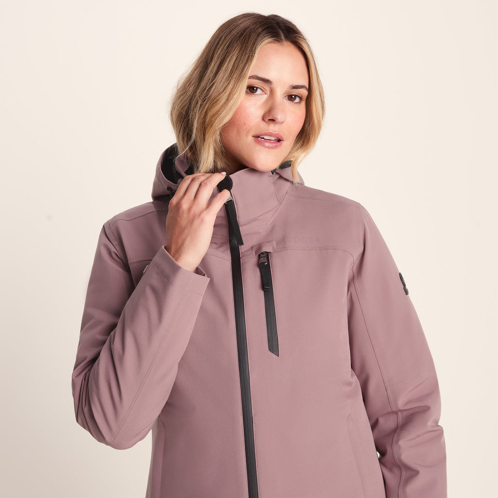 Beverley Womens 3-in-1 Waterproof Jacket - Mauve - Image 6