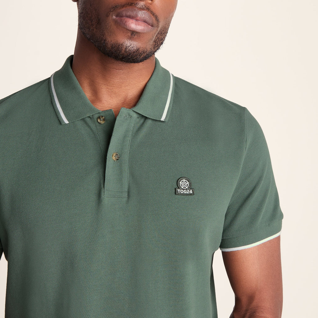 Binsoe Mens 100% Cotton Supersoft Polo Shirt - Light Forest - Image 4