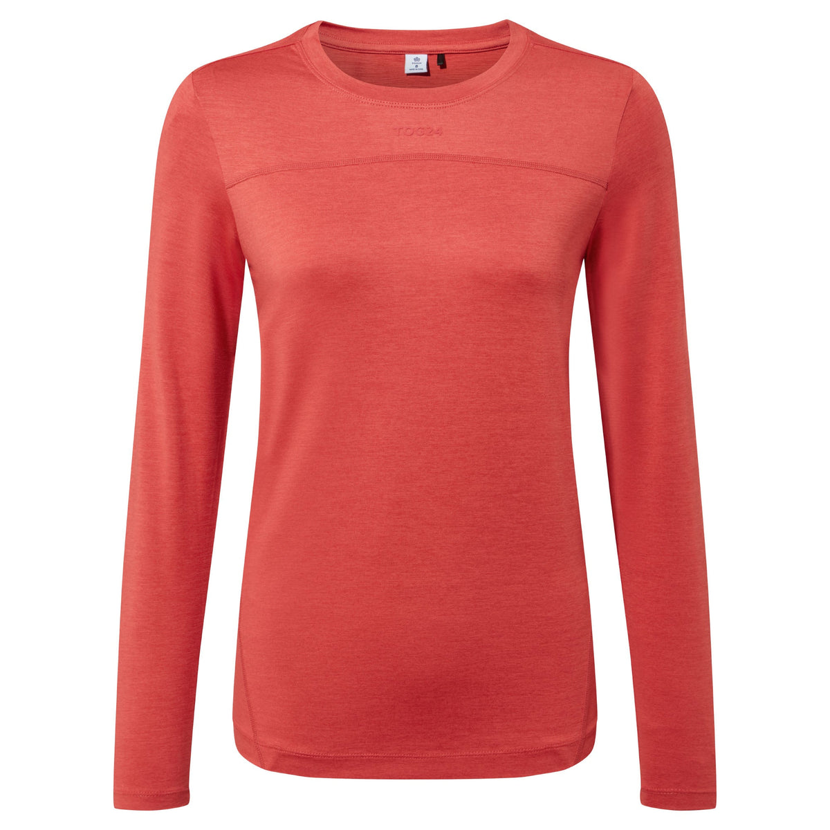 Blakely Womens Long Sleeve Performance Top - Cranberry Marl - Image 9