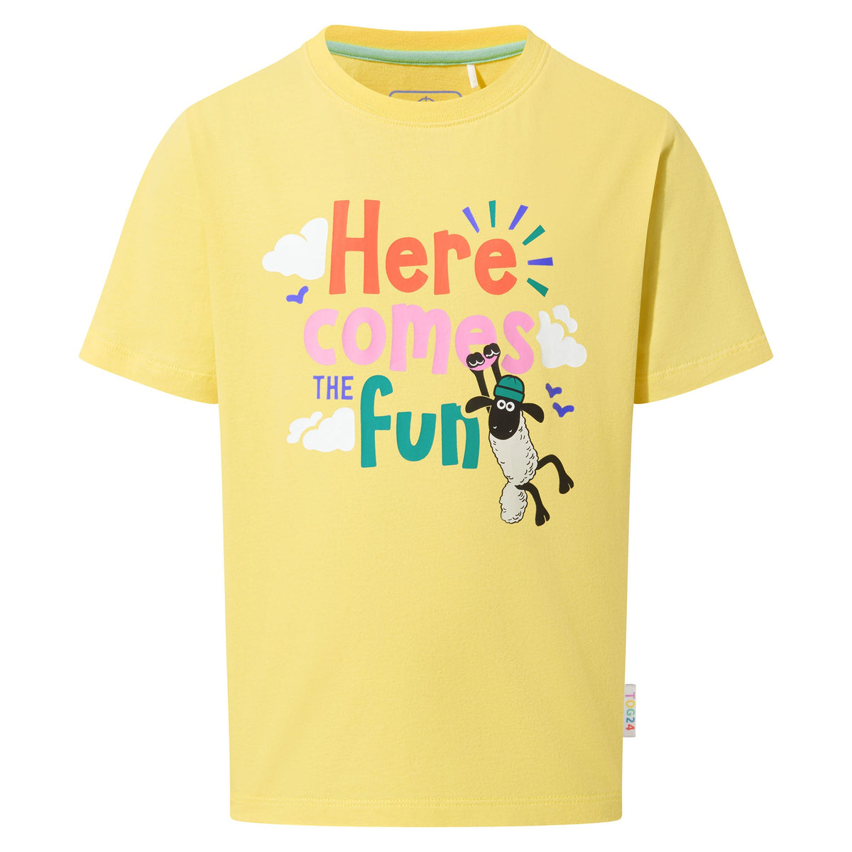 Boreray Kids Shaun the Sheep T-Shirt - Sunshine Yellow - Image 6