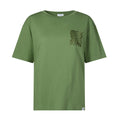 Botanical Womens Relaxed Fit Supersoft T-shirt - Dark Matcha - Image 6