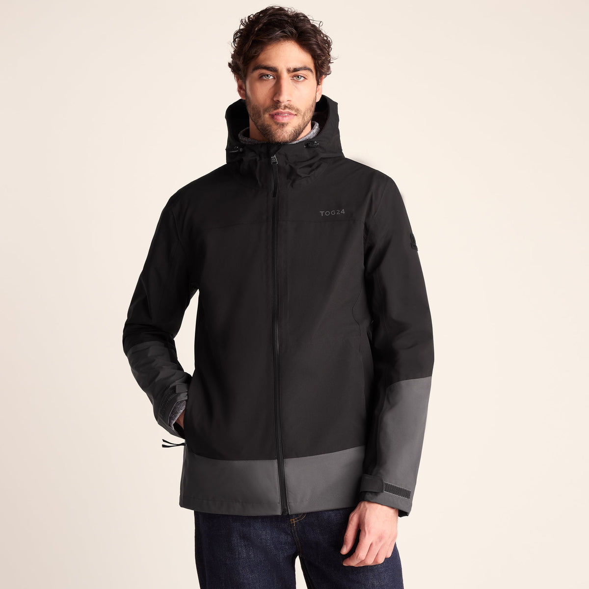 Bowston Mens Performance Waterproof Jacket - Black - Image 6