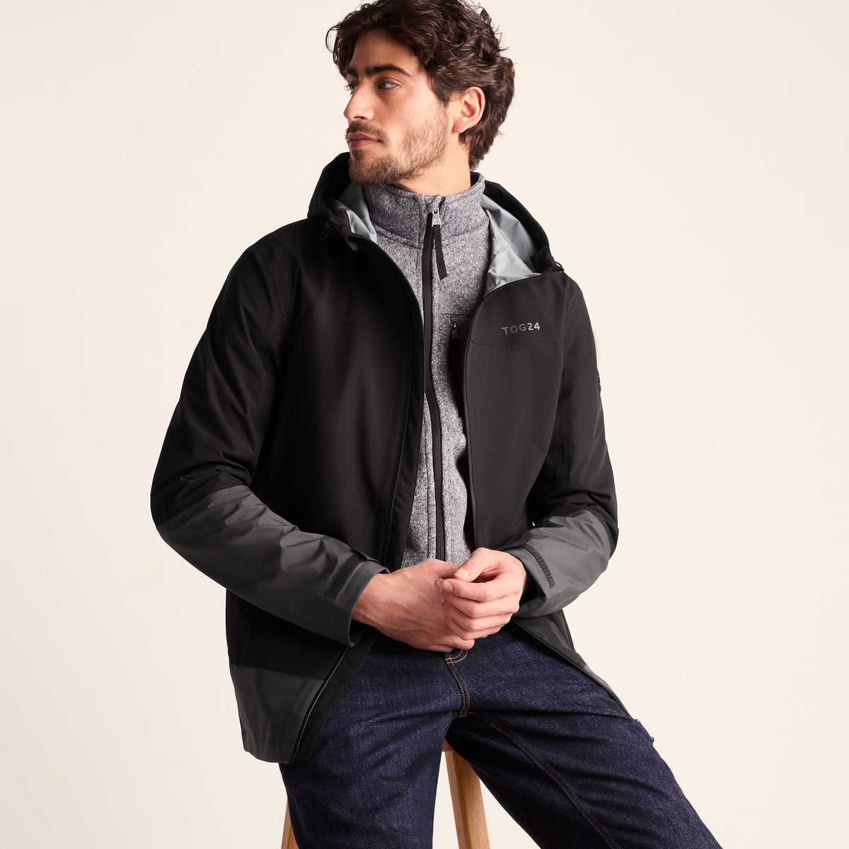 Bowston Mens Performance Waterproof Jacket - Black - Image 2