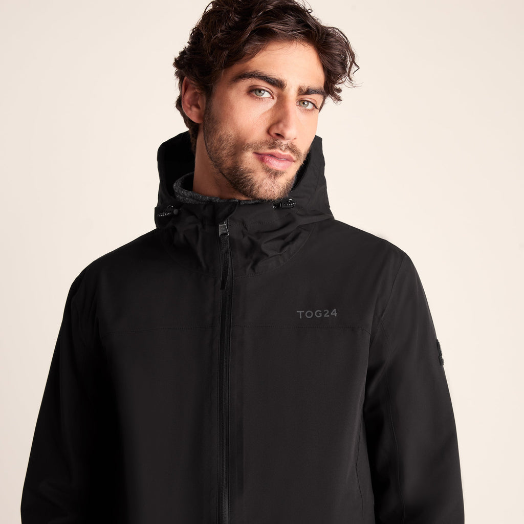 Bowston Mens Performance Waterproof Jacket - Black - Image 4