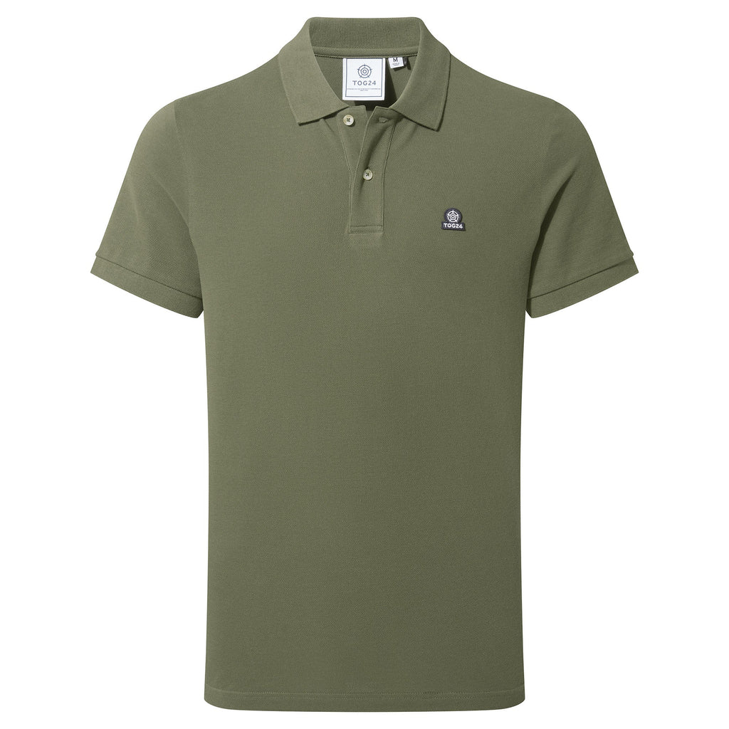Braunton Mens 100% Cotton Pique Polo Shirt - Forage Green - Image 5