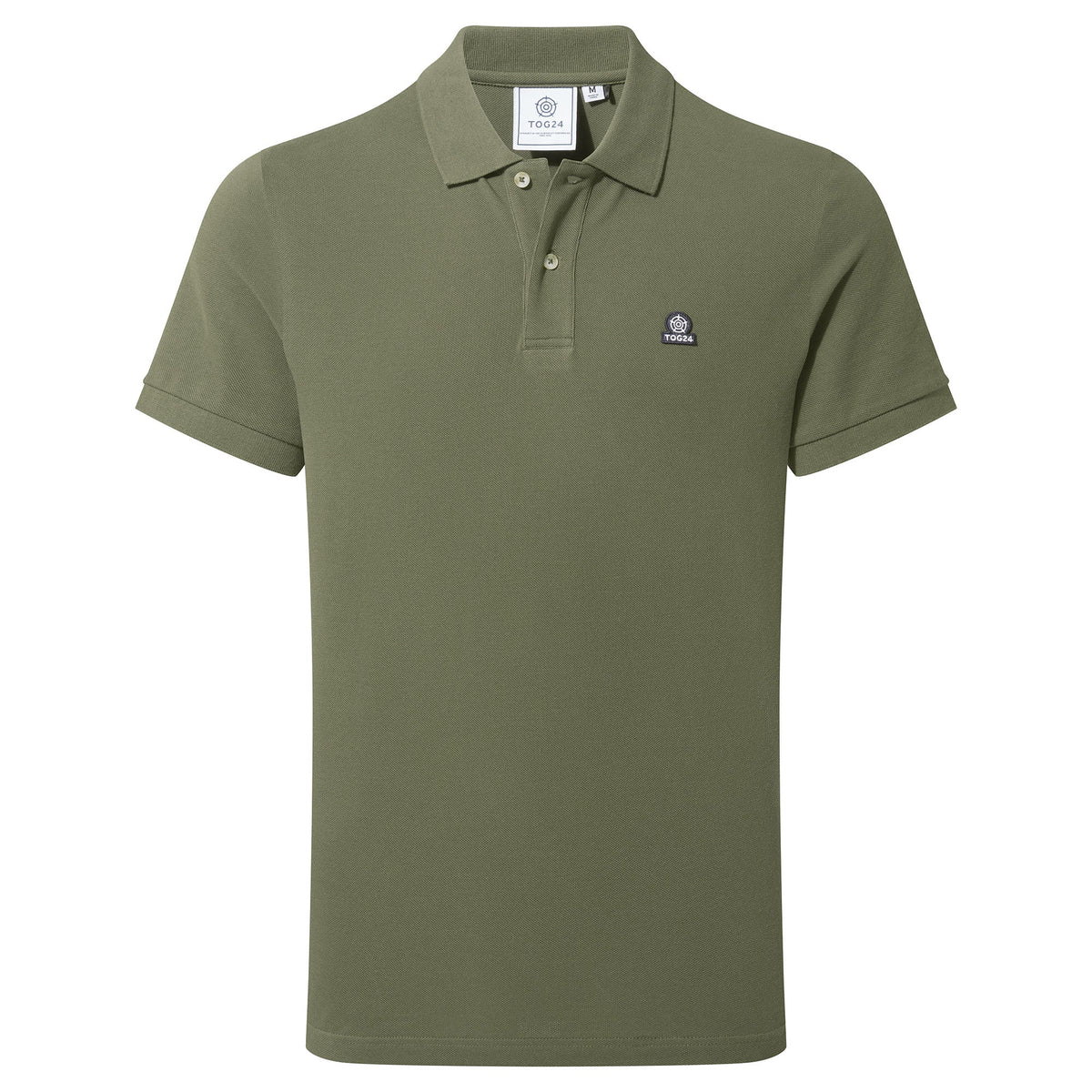Braunton Mens 100% Cotton Pique Polo Shirt - Forage Green - Image 5