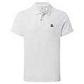 Braunton Mens 100% Cotton Pique Polo Shirt - Optic White - Image 6