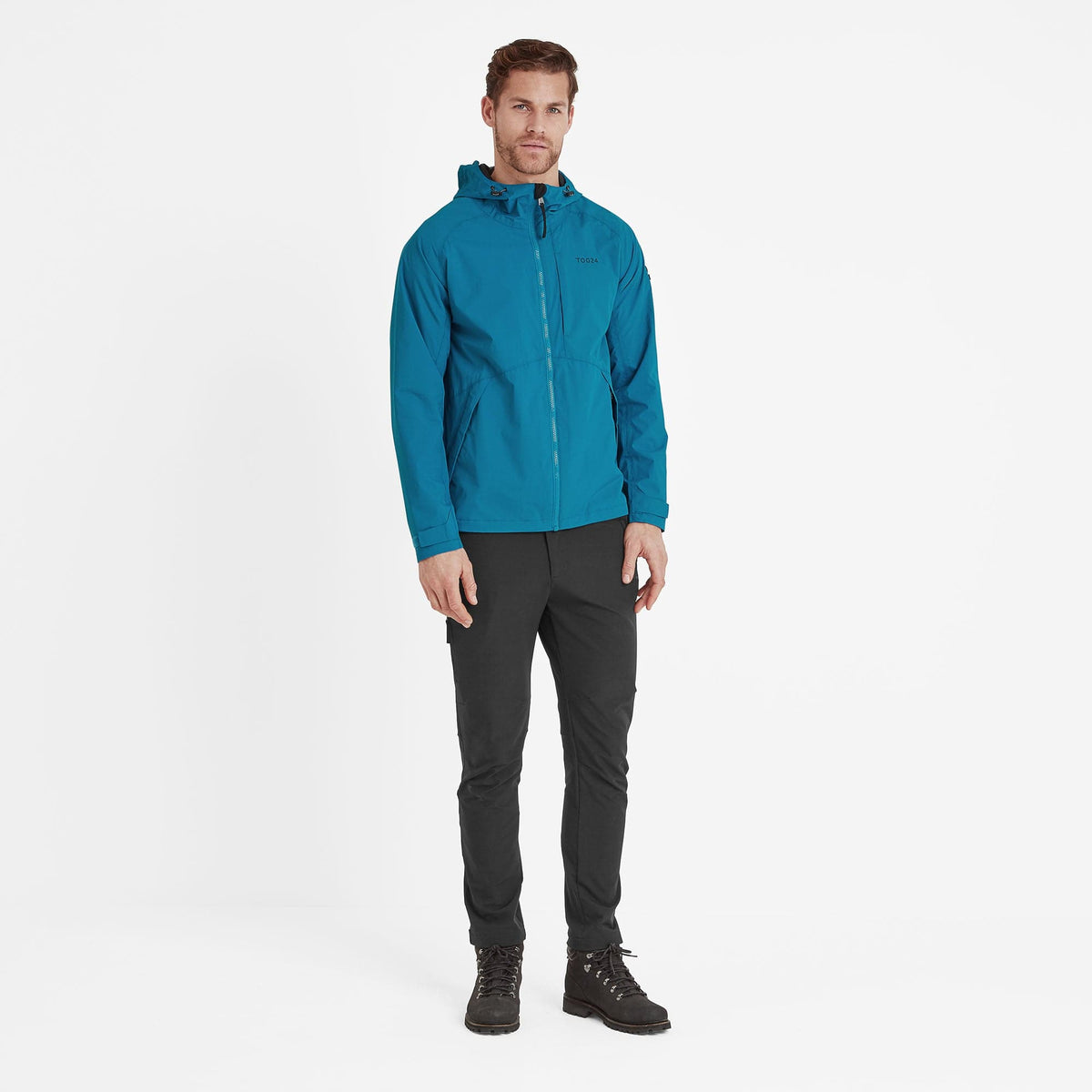 Brigsteer Mens Waterproof Jacket - Peacock Blue - Image 4