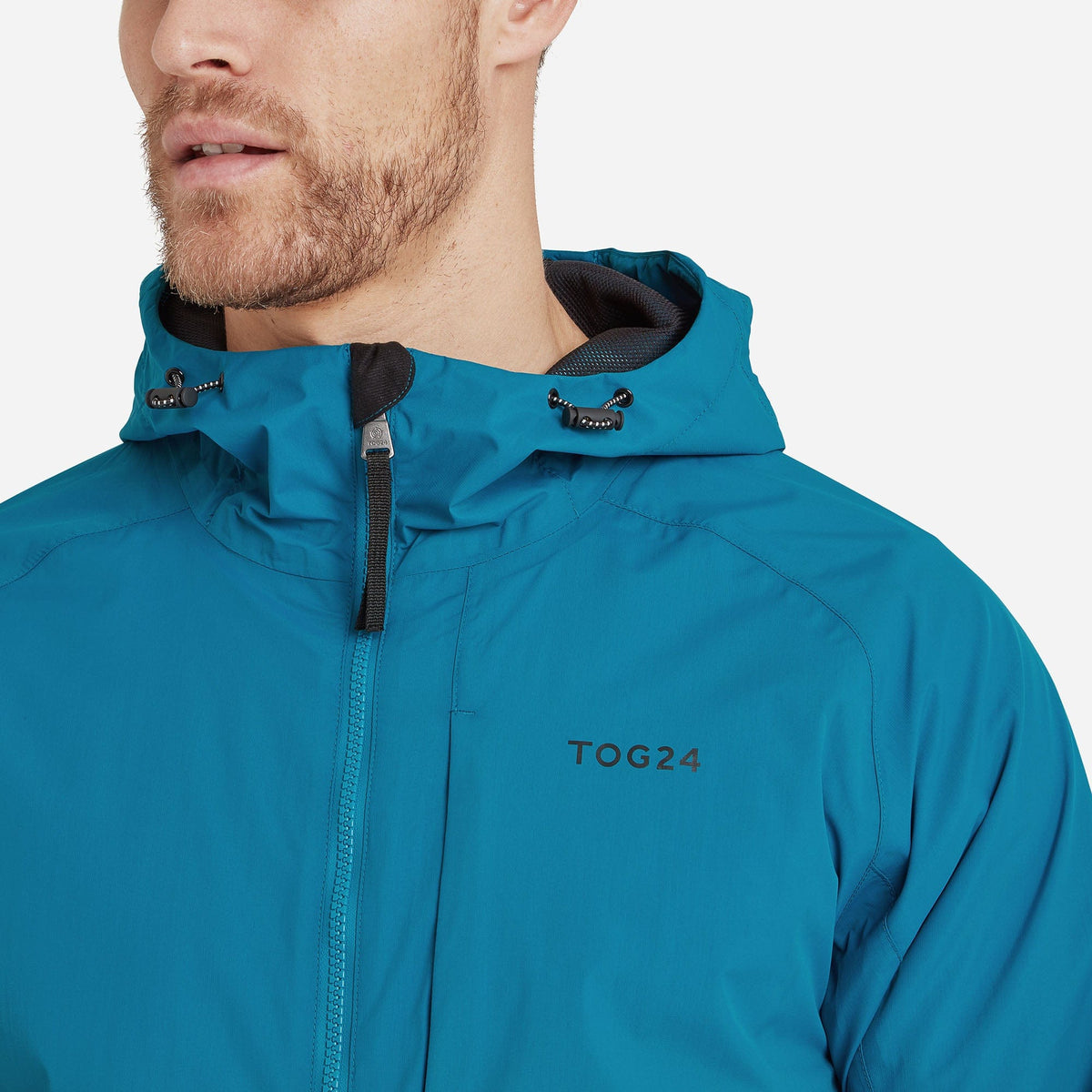 Brigsteer Mens Waterproof Jacket - Peacock Blue - Image 7