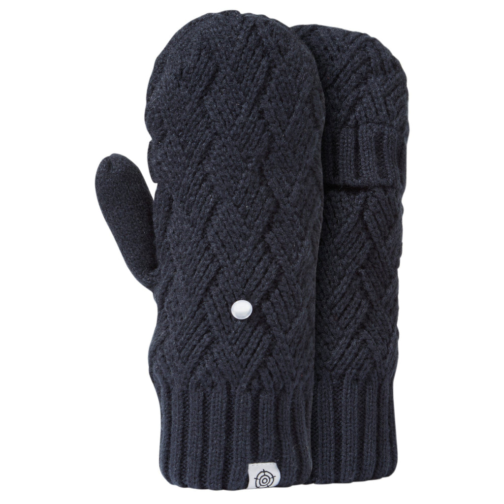 Britton Lined Mittens - Dark Indigo - Image 2