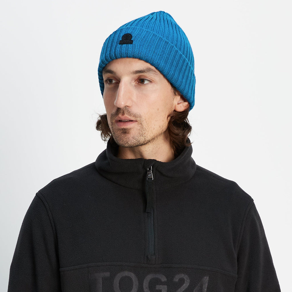 Burke Knit Hat - Peacock Blue - Image 2