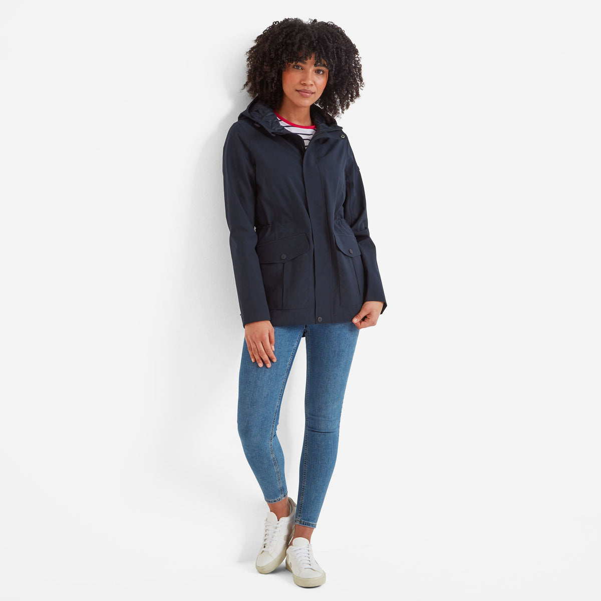 Burradon Womens Waterproof Jacket - Dark Indigo - Image 2