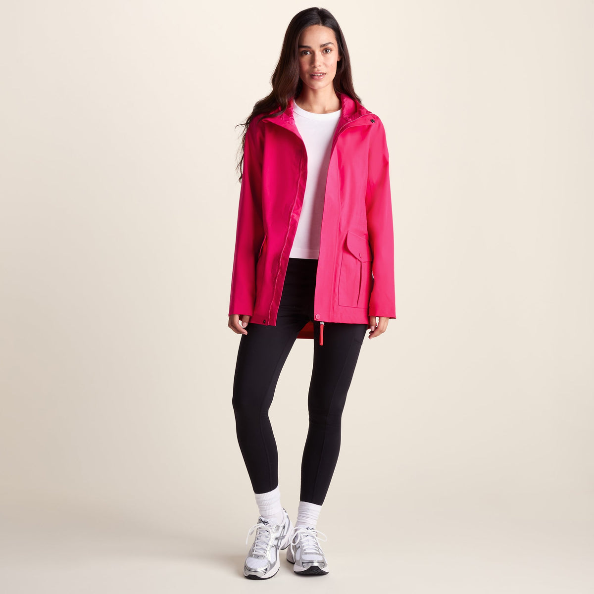 Burradon Womens Waterproof Jacket - Magenta Pink - Image 2