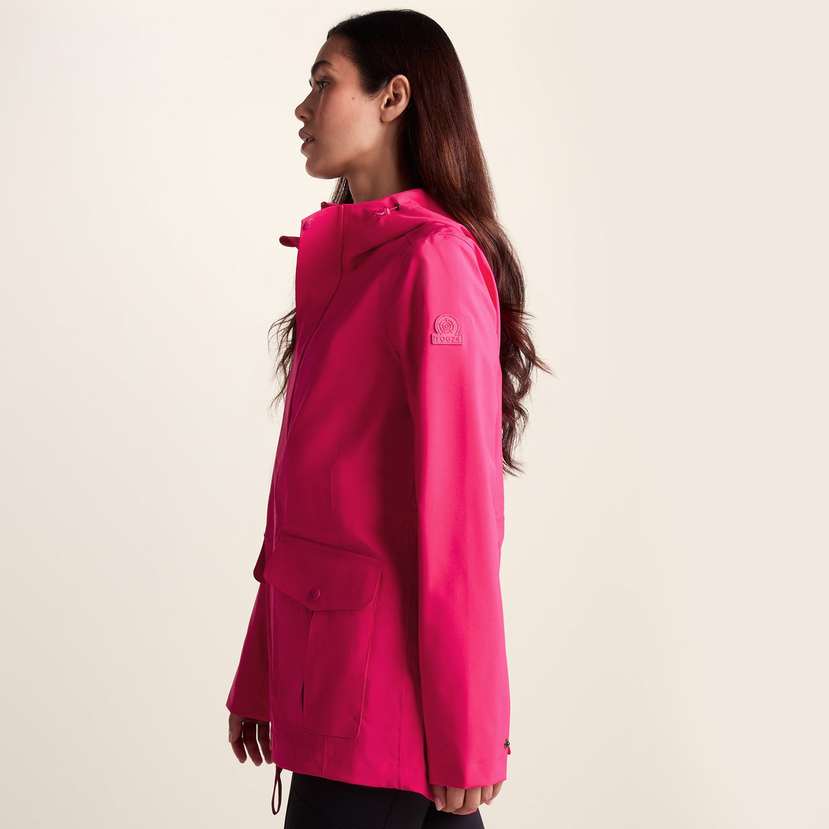 Burradon Womens Waterproof Jacket - Magenta Pink - Image 8