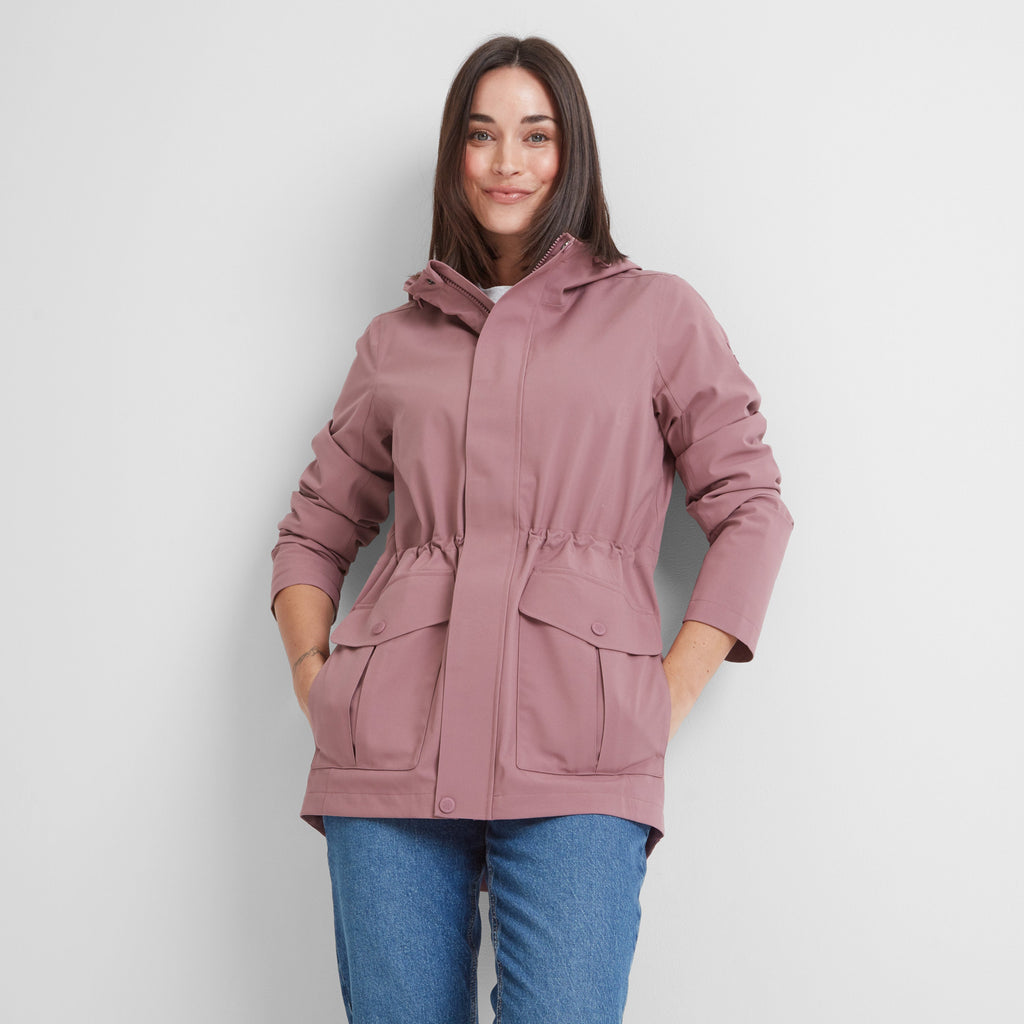 Burradon Womens Waterproof Jacket - Mauve - Image 5