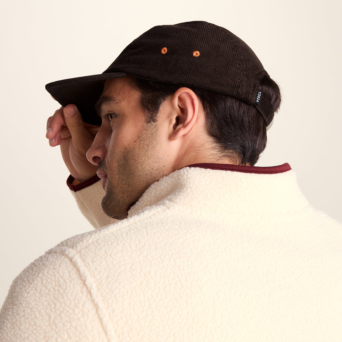 Calderwood Corduroy Cap - Chestnut Brown - Image 3