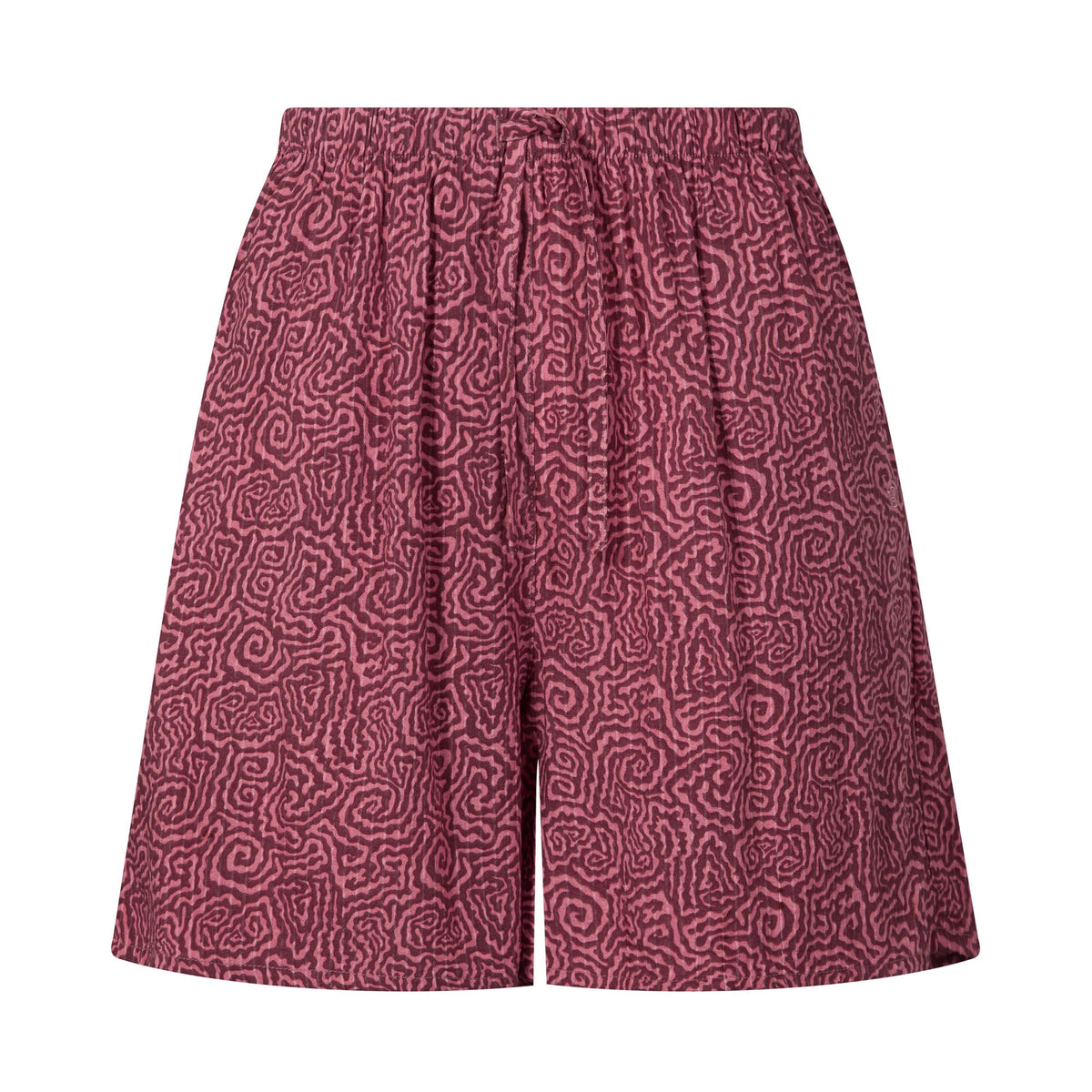 Callie Womens Shorts - Black Raspberry Wiggle Print - Image 6