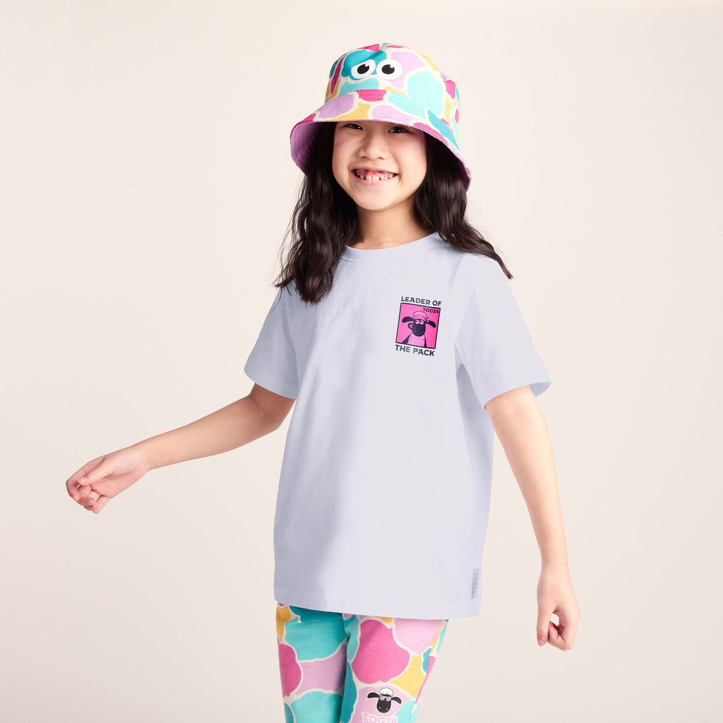Cameroon Kids Shaun the Sheep T-Shirt - Optic White/Milkshake