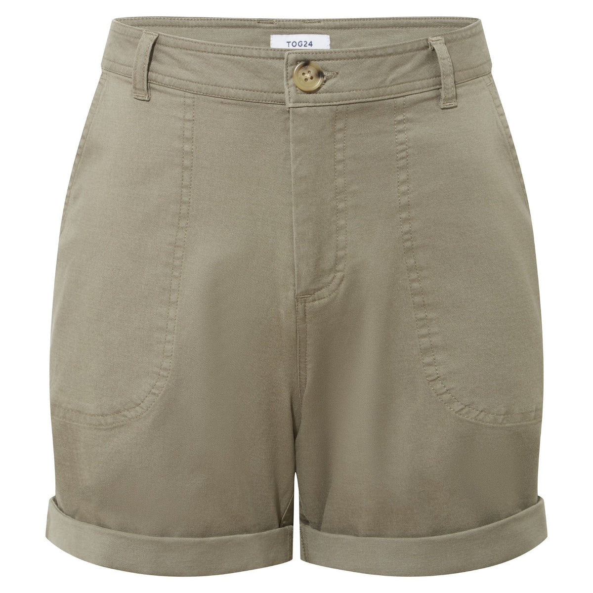 Canvey Womens Chino Shorts - Sage Green - Image 6