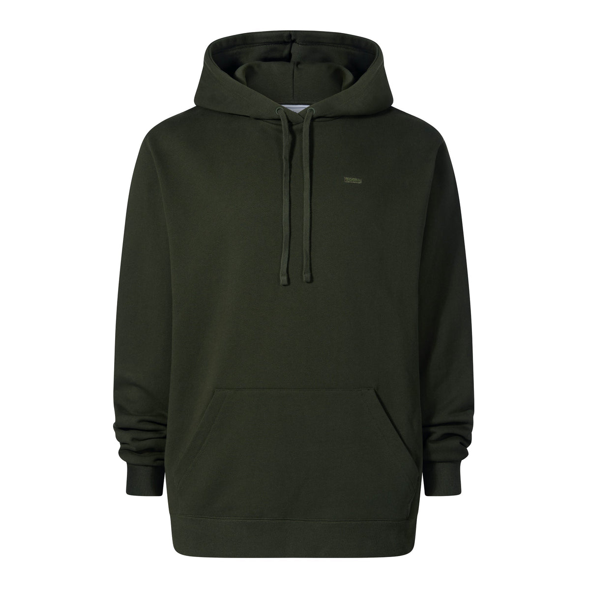 Carlton Mens Oversized Heavyweight 100% Cotton Hoody - Dark Olive Green - Image 6