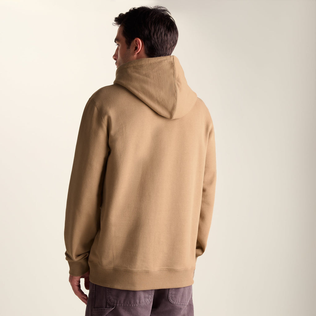 Carlton Mens Oversized Heavyweight 100% Cotton Hoody - Soft Brown - Image 4