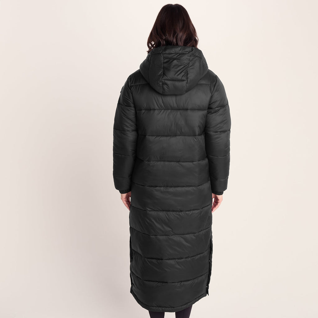 Cautley Womens Long Padded Shower Resistant Jacket - Black - Image 4