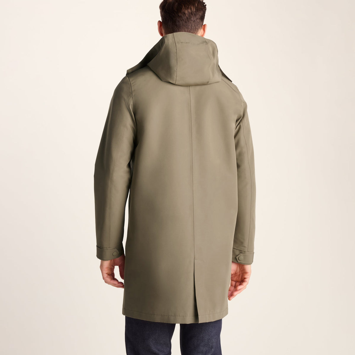 Chester Mens Waterproof Car Coat - Mushroom - Image 5