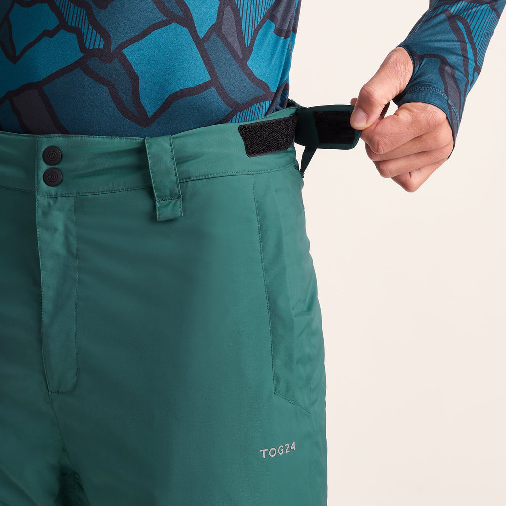 Clusaz Mens Waterproof Insulated Salopettes - Dark Turquoise - Image 11