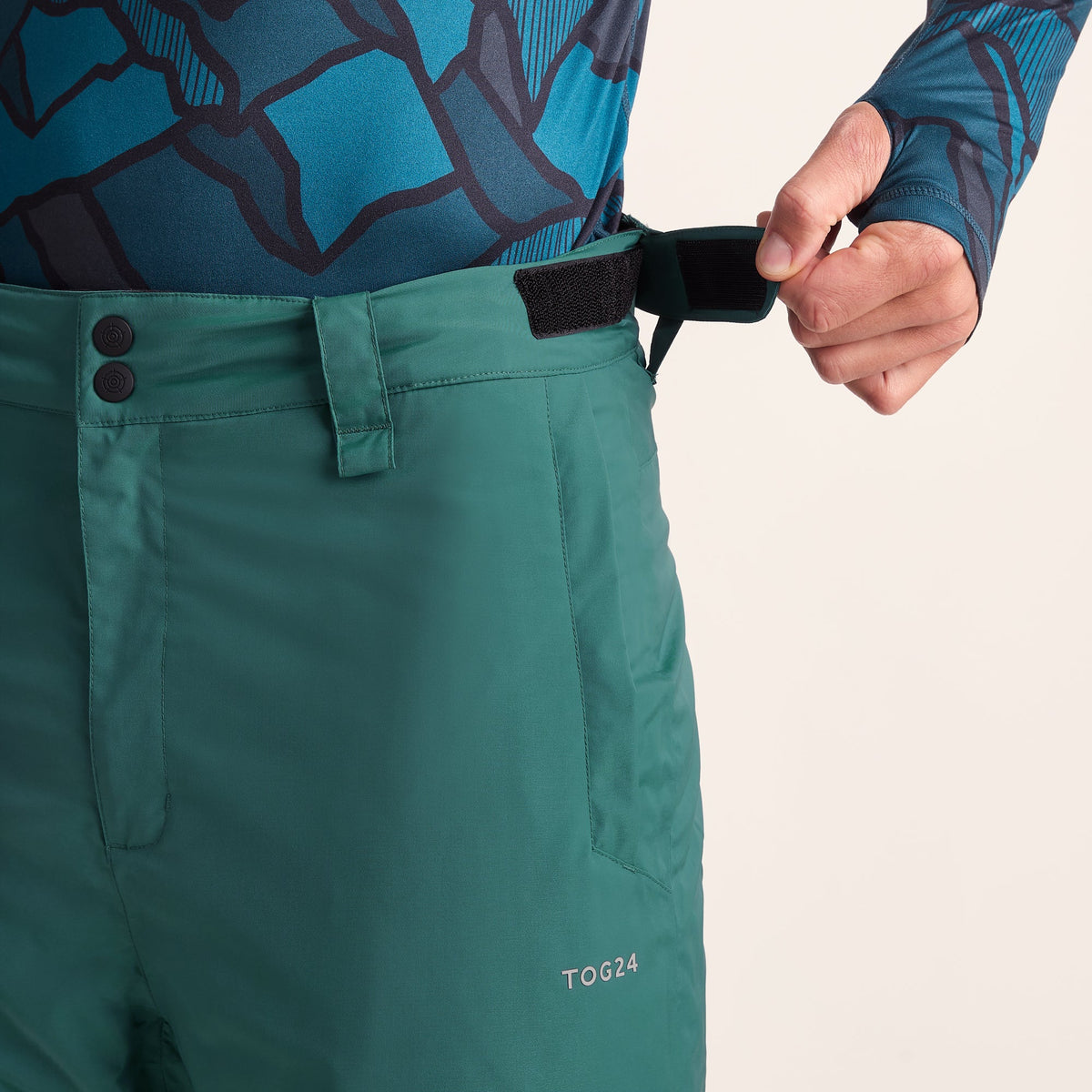 Clusaz Mens Waterproof Insulated Salopettes - Dark Turquoise - Image 11