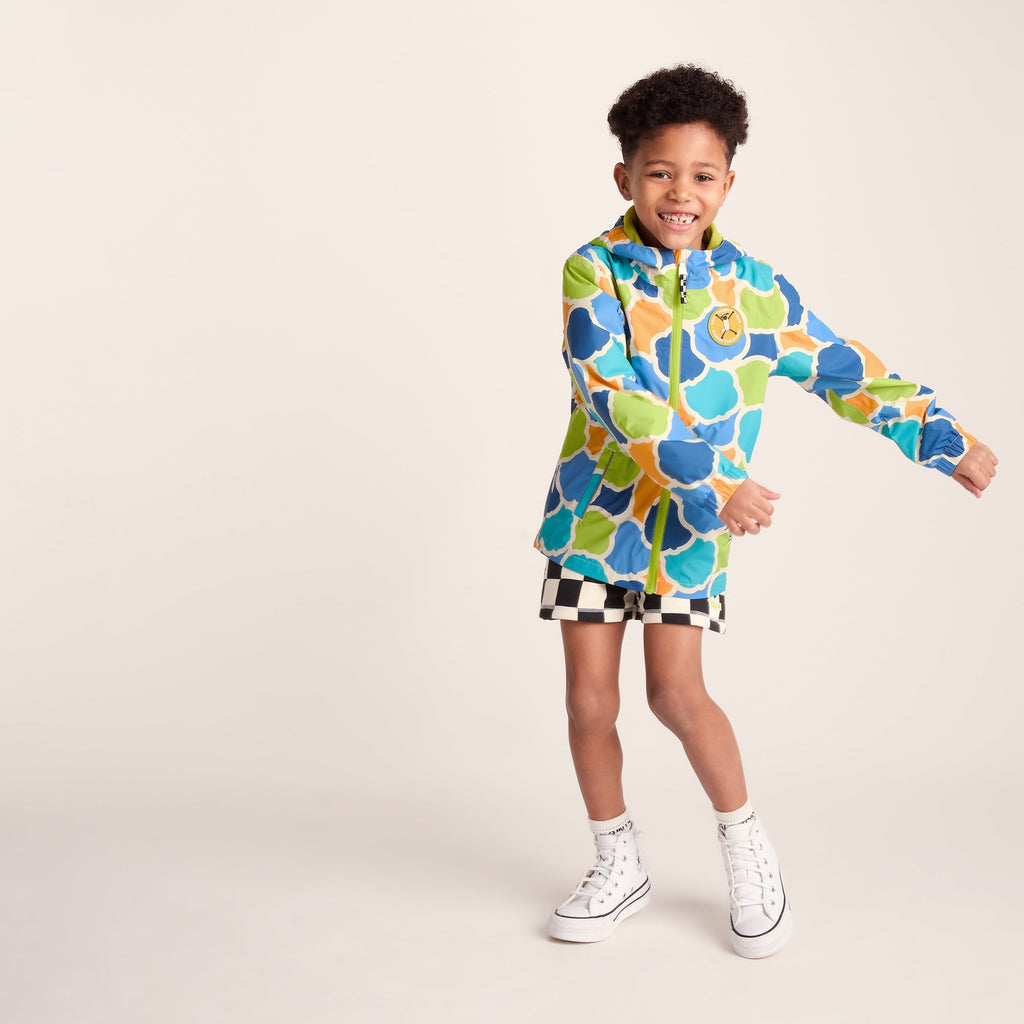 Cohampshire Kids Shaun the Sheep Waterproof Jacket - Lime Cloud Print - Image 7
