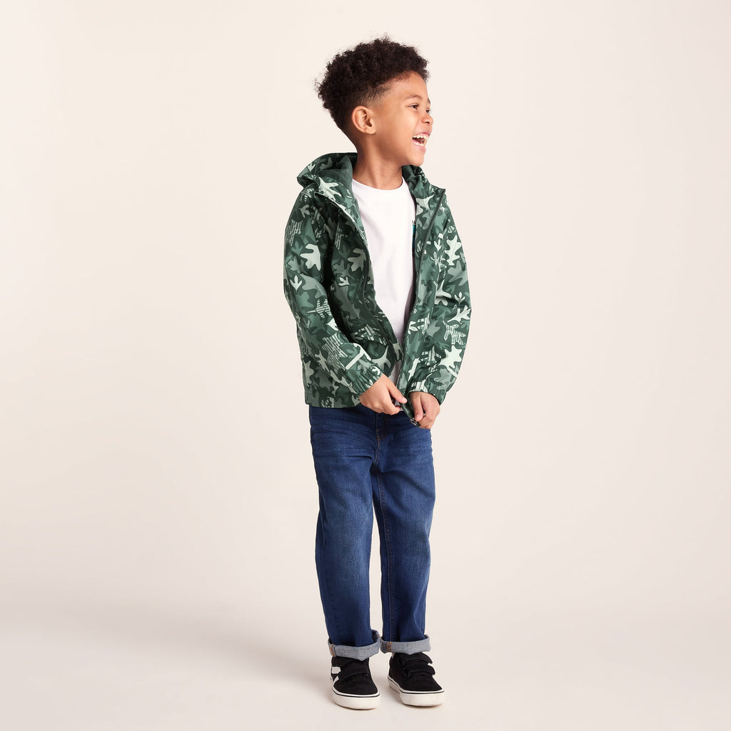 Copley Kids Waterproof Jacket - Oak Leaf Print - Image 2
