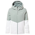 Corvara Womens Waterproof Insulated Ski Jacket - Mist Grey/Optic White - Image 9