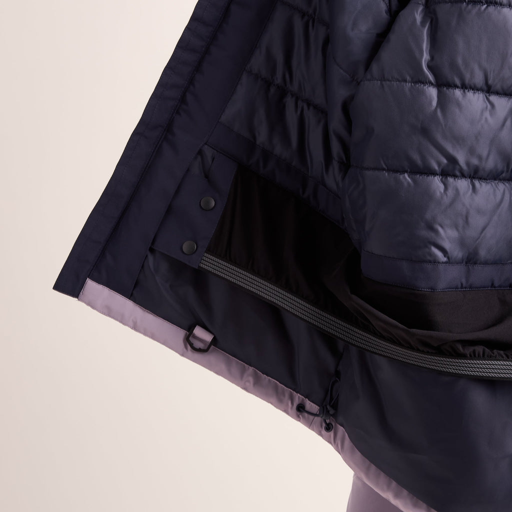 Corvara Womens Waterproof Insulated Ski Jacket - Oxford Blue/Lavender Grey - Image 17