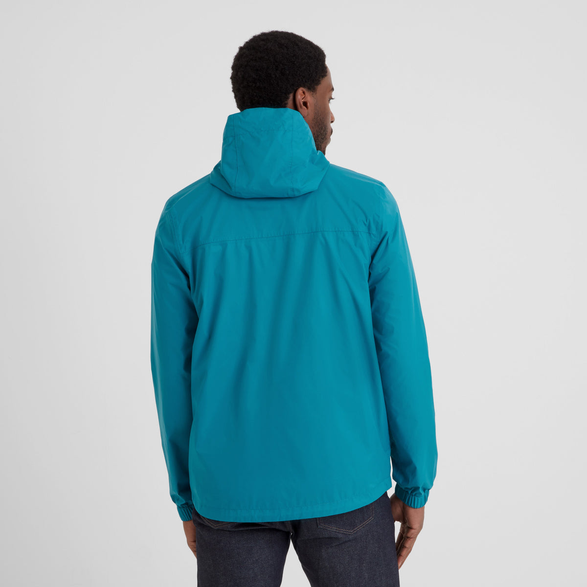 Craven Mens Waterproof Packaway Jacket - Mosaic Blue - Image 4