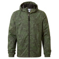 Craven Mens Waterproof Packaway Jacket - Forage Green Brushstroke Print - Image 8
