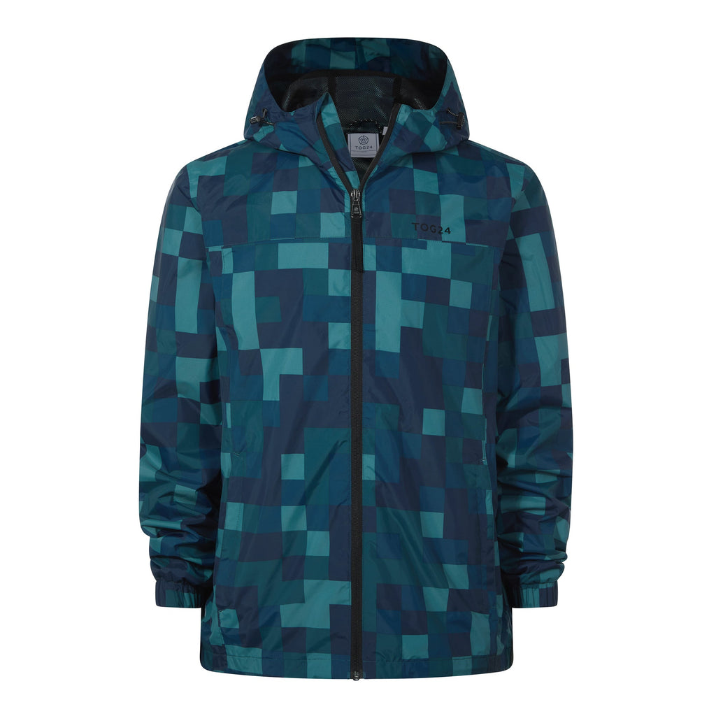 Craven Mens Waterproof Packaway Jacket - Blue Pixel - Image 10