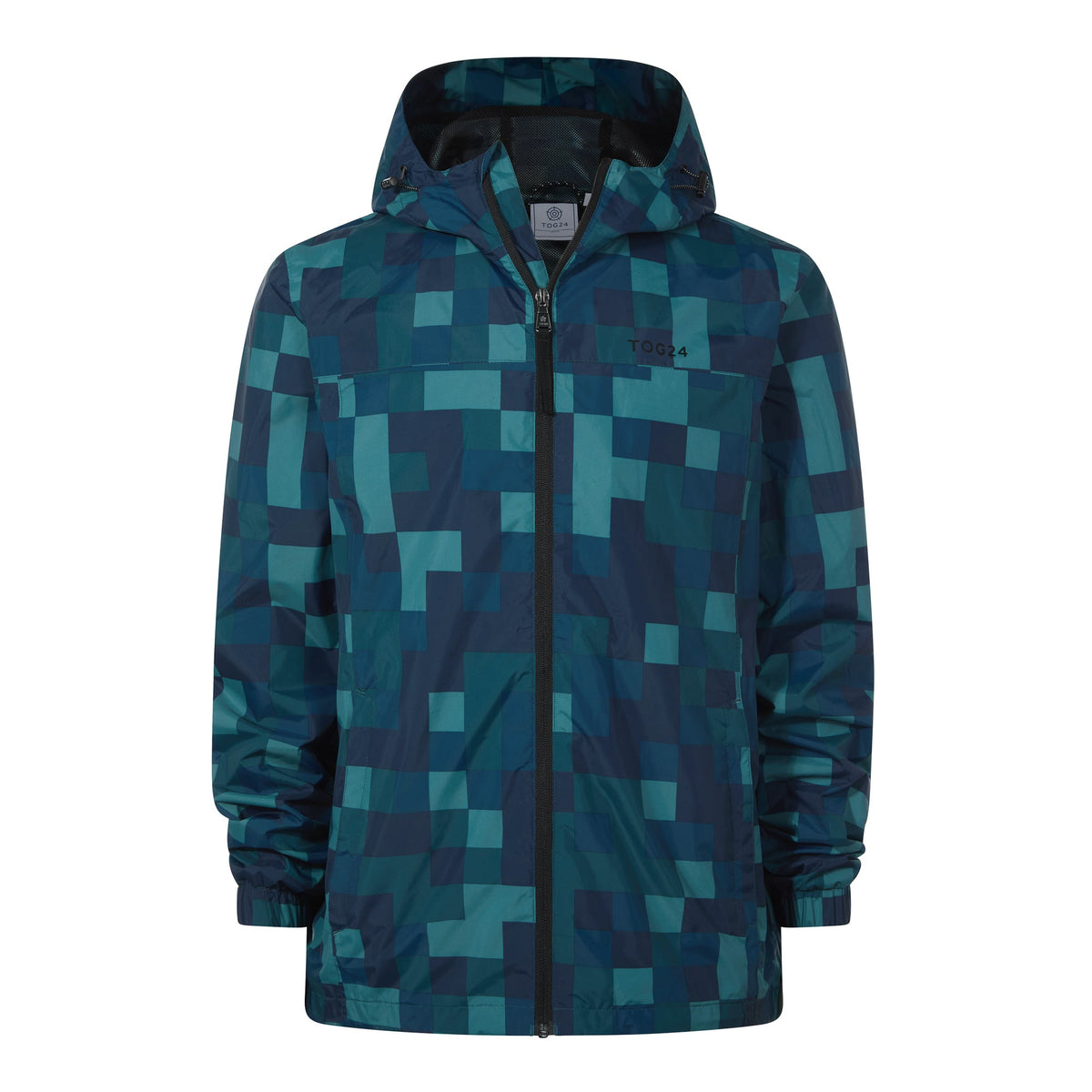 Craven Mens Waterproof Packaway Jacket - Blue Pixel - Image 10
