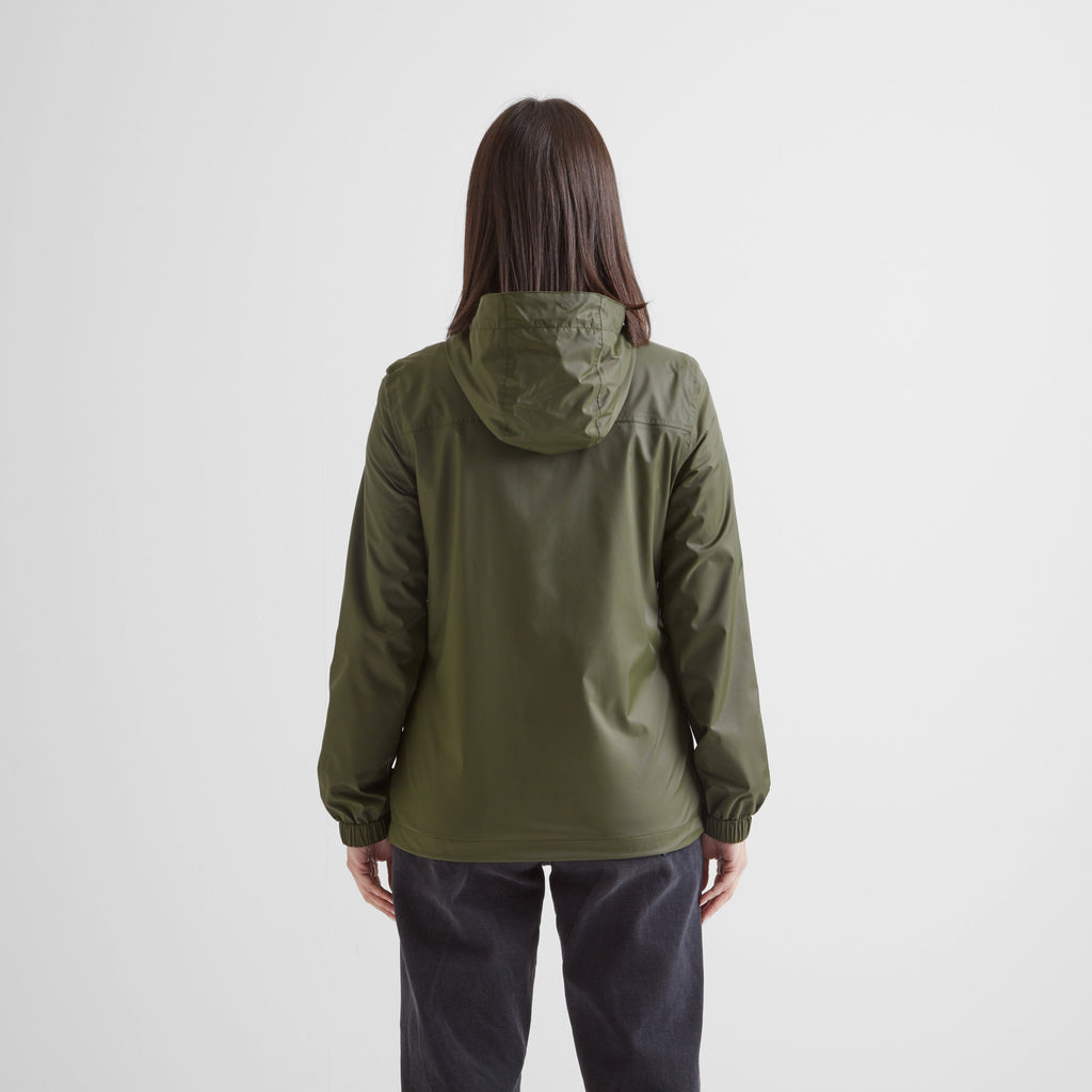 Craven Womens Waterproof Packaway Jacket - Khaki - Image 3