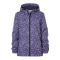 Craven Womens Waterproof Packaway Jacket - Dk Indigo/Lilac Blossom Wave Print - Image 9
