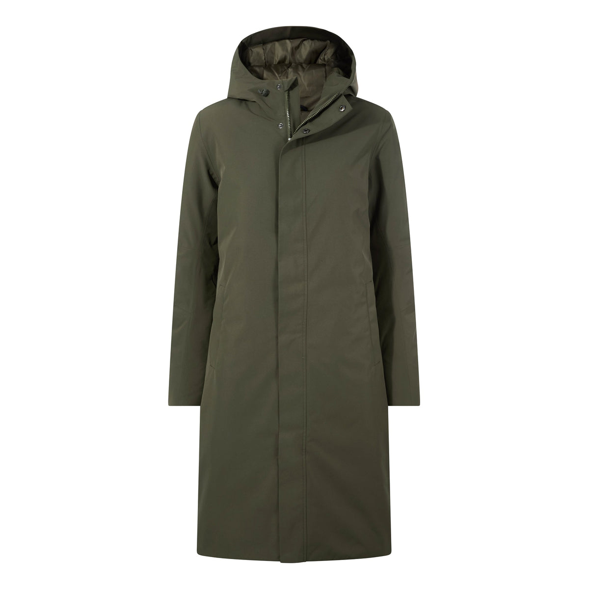Dalton Womens Longline Waterproof Insulated Coat - Khaki - Image 10