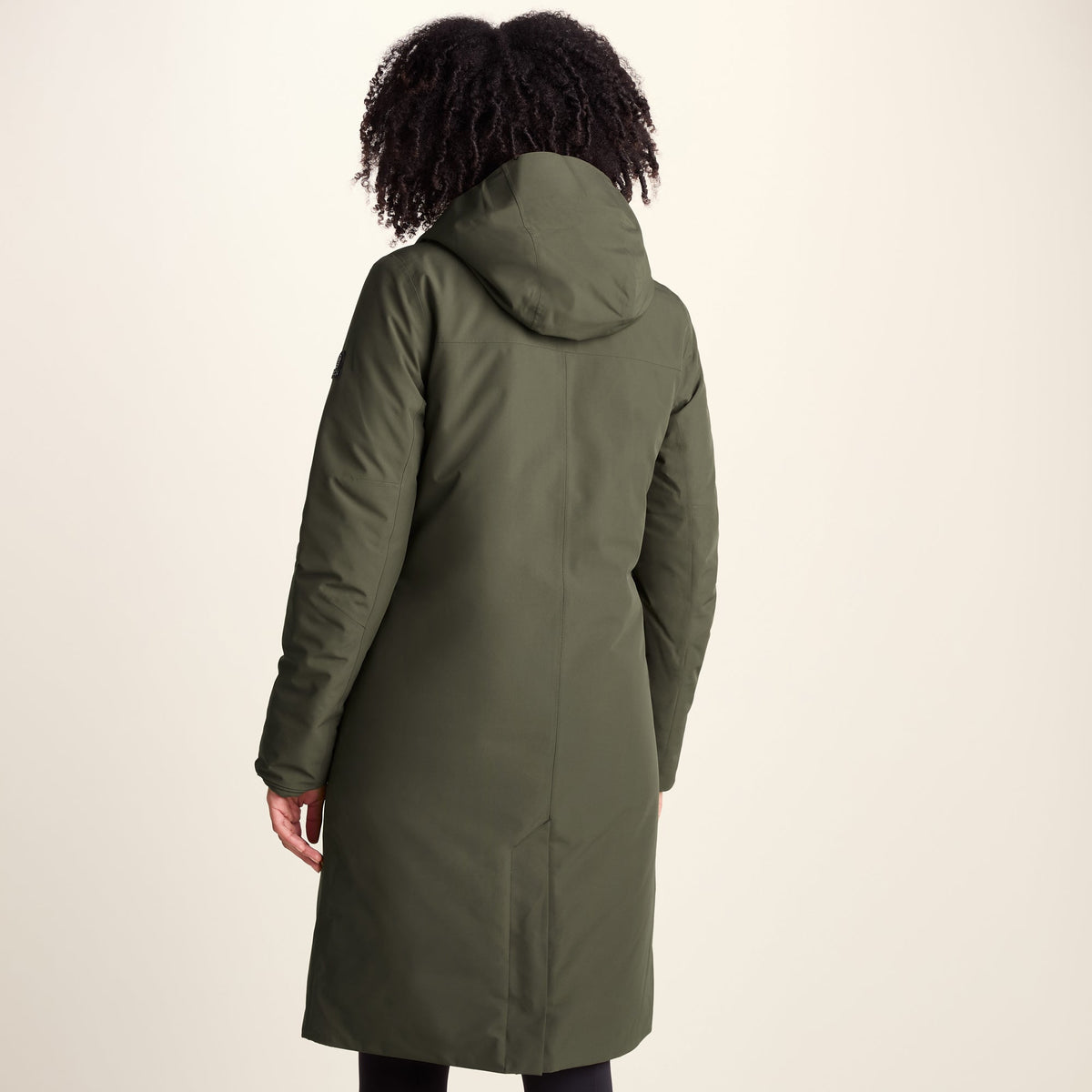Dalton Womens Longline Waterproof Insulated Coat - Khaki - Image 3